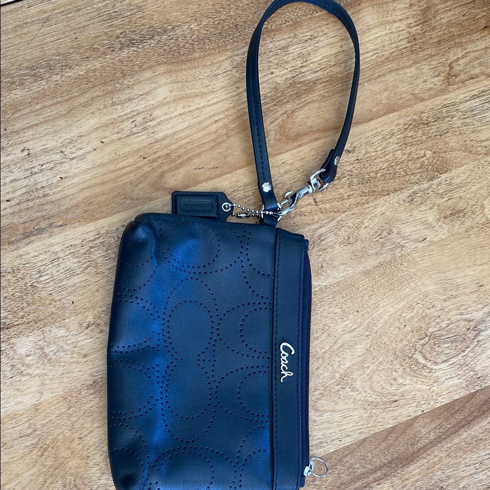 Coach Black Wristlet